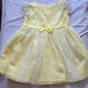 Nannette Yellow Sleeveless Fit and Flare Sundress